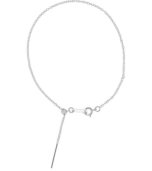Ch1104 Sterling Silver Cable 1.1 Mm 6-8 In Spring Ring Polished Adjustable Threader Cable Chain