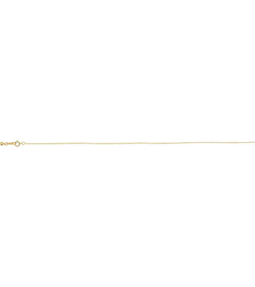 Ch1104 14K Yellow Gold Filled Cable 1.1 Mm 6-8 In Spring Ring Polished Adjustable Threader Cable Chain