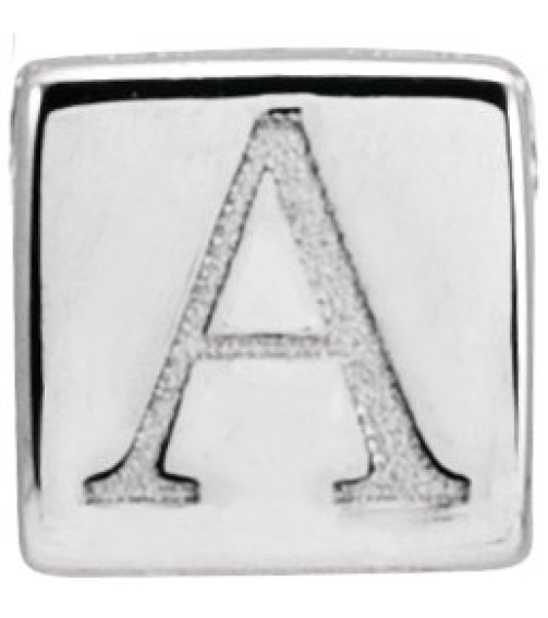 87424 Pendant Platinum 5 X 5 Mm Polished Cube Pendant