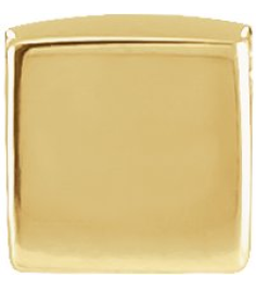 87424 Pendant 14K Yellow 5 X 5 Mm Polished Cube Pendant