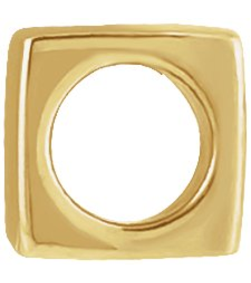 87424 Pendant 14K Yellow 5 X 5 Mm Polished Cube Pendant