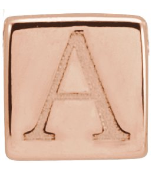 87424 Pendant 14K Rose 5 X 5 Mm Polished Cube Pendant