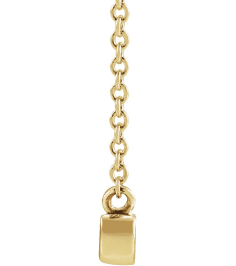 87395 Necklace 14K Yellow 23 X 4.81 Mm 16 In Polished Petite Mama Script Necklace