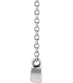 87395 Necklace Platinum 23 X 4.81 Mm 18 In Polished Petite Mama Script Necklace