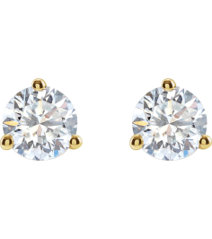 66233 14K Yellow Set Round Lab-Grown Diamond Pair 5.5Mm 1 14 Ctw Si1-Si2, G-H Friction Friction Backs Included 3-Prong Polished 1 14 Ctw Lab-Grown Diamond Stud Earrings