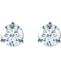 66233 14K White Set Round Lab-Grown Diamond Pair 5.5Mm 1 14 Ctw Si1-Si2, G-H Friction Friction Backs Included 3-Prong Polished 1 14 Ctw Lab-Grown Diamond Stud Earrings