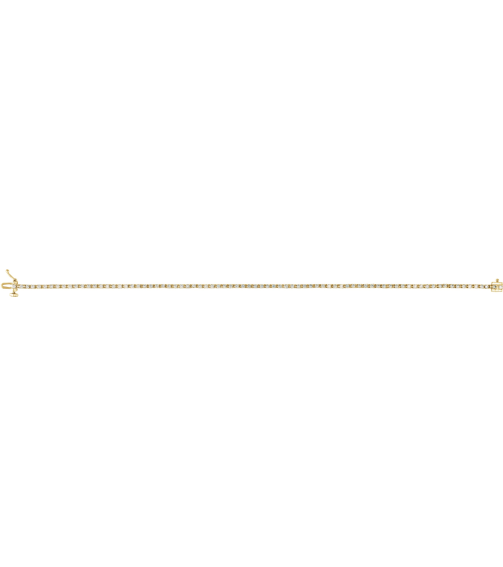 653702 Bracelet Set 14K Yellow Round Natural Diamond 1.4Mm 1 Ctw I1, G-H 7 14 In Polished Natural Diamond Line Bracelet