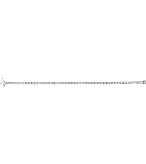 653702 Bracelet Set 14K White Round Natural Diamond 2.8Mm 4 Ctw I1, G-H 7 14 In Polished Natural Diamond Line Bracelet