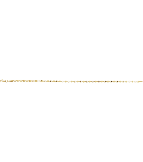 Ch1106 14K Yellow Mirror 2.7 Mm 7 12 In Lobster Clasp Polished Mirror Chain