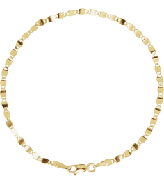 Ch1106 14K Yellow Mirror 2.7 Mm 7 12 In Lobster Clasp Polished Mirror Chain