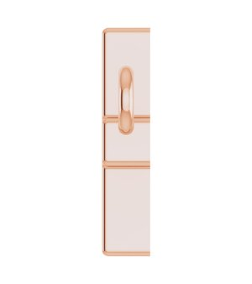 R45323 Necklace 14K Rose 12 X 5.9 Mm 16-18 In Polished Sideways Cross Necklace