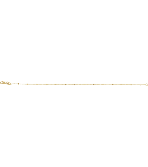 Ch1111 14K Yellow Cable .85 Mm 7 In Lobster Clasp Polished Cable Chain