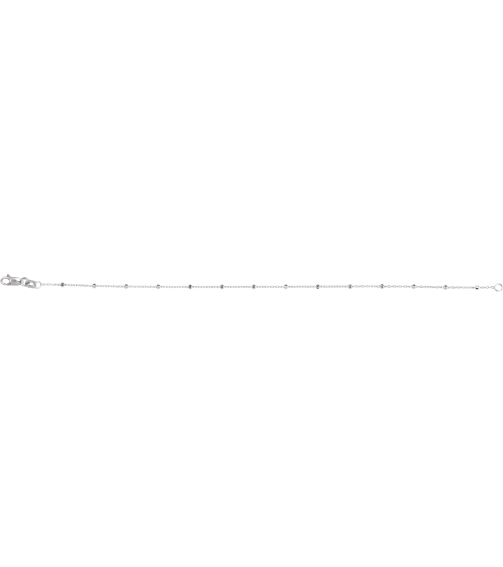 Ch1111 14K White Cable .85 Mm 7 In Lobster Clasp Polished Cable Chain