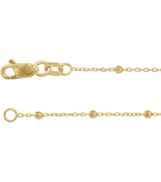 Ch1111 14K Yellow Cable .85 Mm 20 In Lobster Clasp Polished Cable Chain