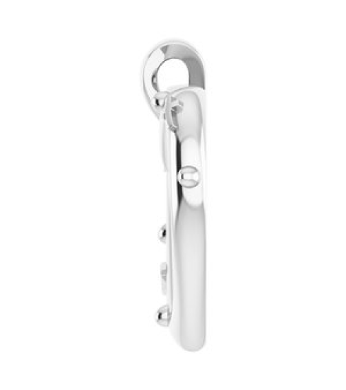 R45424 Pendant Sterling Silver 18.55 X 17.15 Mm Polished Heart Rosary Pendant With Raised Cross And Raised Bead Detail