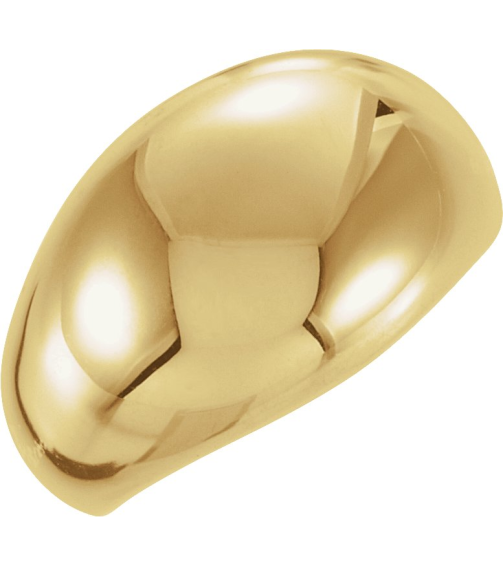 50199 10K Yellow 7 14 Mm Polished Dome Ring