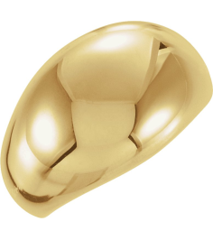 50199 14K Yellow 7 14 Mm Polished Dome Ring