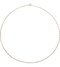 Ch1098 14K Rose Figaro 1.28 Mm 18 In Spring Ring Polished Figaro Chain