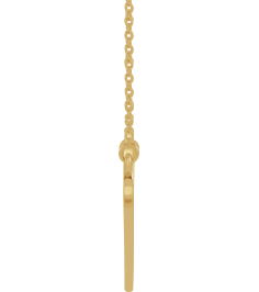86326 Necklace 14K Yellow No Stones 18 In Polished Engravable Double Heart Necklace