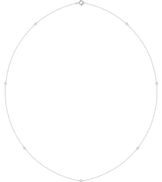 68577 Set 14K White 7-Stone Lab-Grown Diamond 2Mm 14 Ctw Si1-Si2, G-H Each Polished 14 Ctw Lab-Grown Diamond Necklace