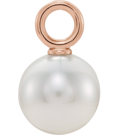 23533 Pendant Set 14K Rose 13.2 X 6 Mm Polished Cultured White Freshwater Pearl Pendant