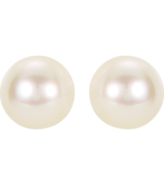61103 Earring Set Cultured White Akoya Pearl Pearl 5 Mm 14K Yellow Pair Friction Backs Included Polished Cultured Akoya Pearl Earrings
