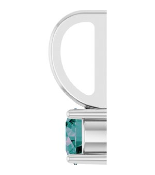 87768 Pendant Set 14K White Round Imitation Alexandrite 4 Mm Polished Imitation Alexandrite Pendant