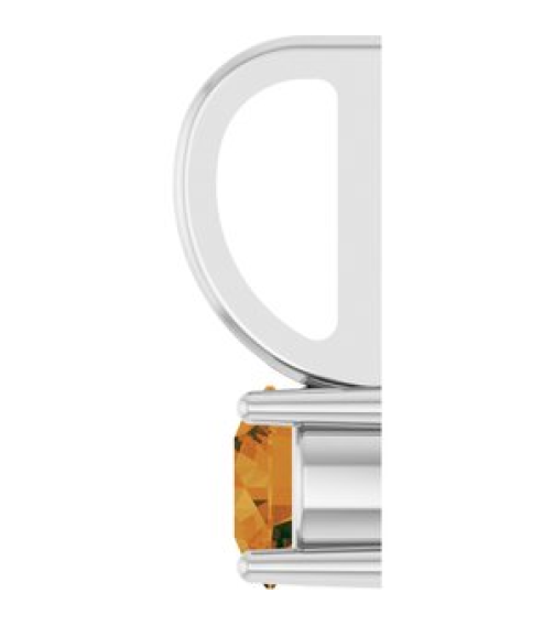 87768 Pendant Set Sterling Silver Round Imitation Citrine 4 Mm Polished Imitation Citrine Pendant