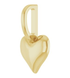 88000 Pendant 14K Yellow Polished Puffed Heart Charm Pendant