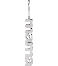 88016 Pendant 14K White Polished Vertical Mama Charm Pendant