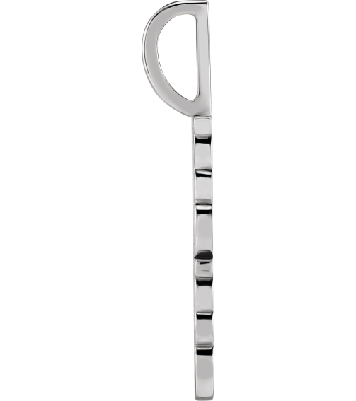 88016 Pendant Platinum Polished Vertical Mama Charm Pendant