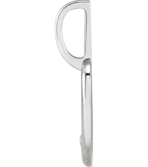88006 Pendant Set Sterling Silver Custom Message Natural Diamond Round 1.7 Mm I1, G-H 0.02 Ct Polished .02 Ct Natural Diamond Heart Charm Pendant