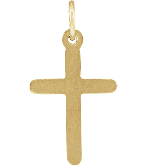 R41148 Pendant 14K Yellow 20 X 10.4 Mm Polished Cross Pendant