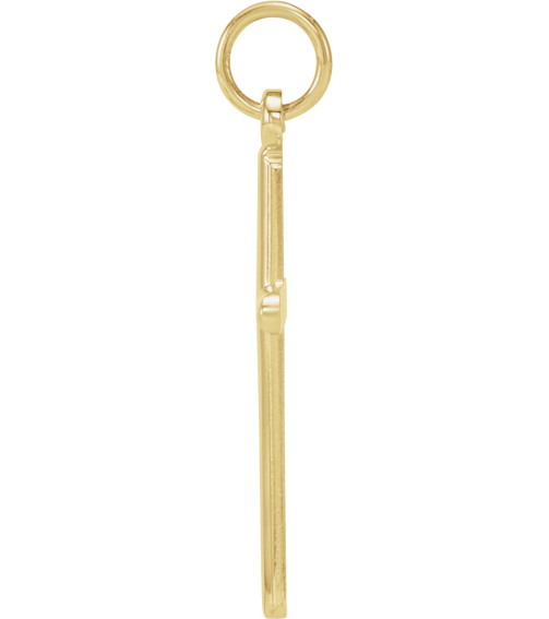 R41148 Pendant 14K Yellow 22.9 X 12.5 Mm Polished Cross Pendant