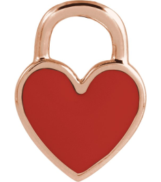 688833 Pendant 14K Rose Red Enamel 11.57 X 8.7 Mm Polished Red Enamel Heart Pendant