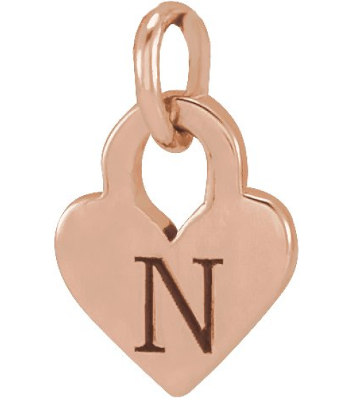 88092 Pendant 14K Rose 7.87 X 4.89 Mm Polished Heart Pendant