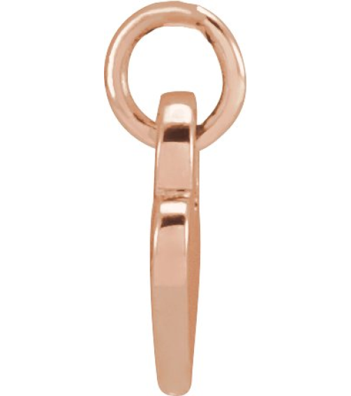 88092 Pendant 14K Rose 7.87 X 4.89 Mm Polished Heart Pendant