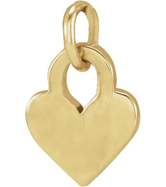 88092 Pendant 14K Yellow 7.87 X 4.89 Mm Polished Heart Pendant