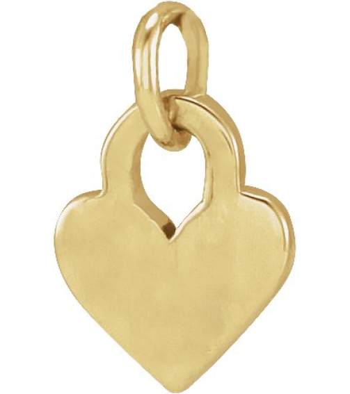 88092 Pendant 14K Yellow 7.87 X 4.89 Mm Polished Heart Pendant