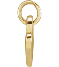 88092 Pendant 14K Yellow 7.87 X 4.89 Mm Polished Heart Pendant