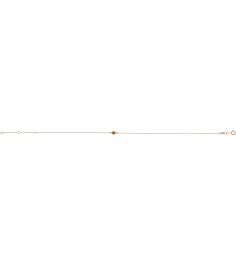 Brc808 Bracelet 14K Rose Set 1-Stone Natural Citrine Round 3 Mm 8.7 X 4.8 Mm 6 12-7 12 In Polished Citrine Bezel-Set Solitaire Bracelet