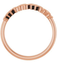 57739 Ring 14K Rose Polished Mama Ring