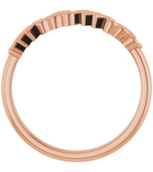 57739 Ring 14K Rose Polished Mama Ring
