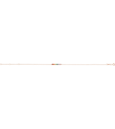 Brc881 Bracelet Set 14K Rose Round Natural Multi-Gemstone 2 Mm 6 12-7 12 In Polished Multi-Gemstone Bar Bracelet