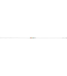 Brc881 Bracelet Set Sterling Silver Round Natural Multi-Gemstone 2 Mm 6 12-7 12 In Polished Multi-Gemstone Bar Bracelet