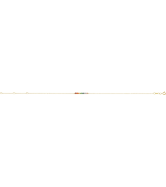 Brc881 Bracelet Set 14K Yellow Round Natural Multi-Gemstone 2 Mm 6 12-7 12 In Polished Natural Multi-Gemstone Adjustable Bracelet