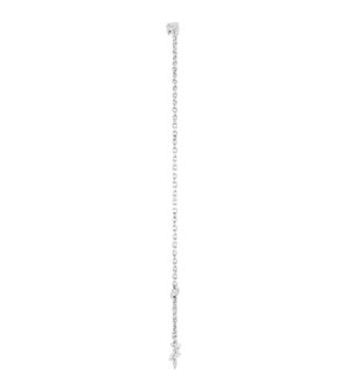 Brc876 Set Platinum 4-Stone Natural Diamond 2.5Mm 110 Ctw Si2-Si3, G-H None Polished 110 Ctw Natural Diamond Graduated Bracelet