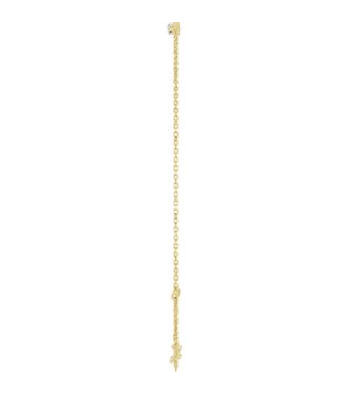 Brc876 Set 14K Yellow 4-Stone Natural Diamond 2.5Mm 110 Ctw I1, G-H None Polished 110 Ctw Natural Diamond Graduated Bracelet