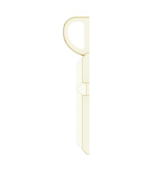 R50005 Pendant 14K Yellow 18 X 9 Mm Polished Knife Edge Cross Pendant