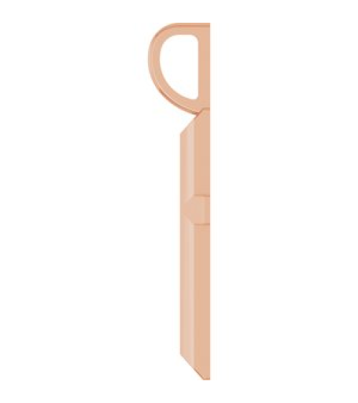 R50005 Pendant 14K Rose 20 X 11 Mm Polished Knife Edge Cross Pendant
